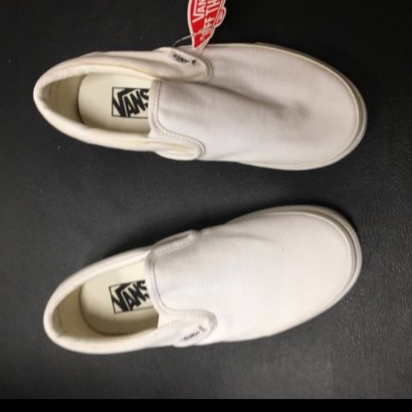Vans Shoes - Vans Slip On True White Size 4 Men/ 5.5 Women’s